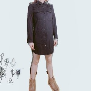 Cowboy Style Button Up Dress / Jacket